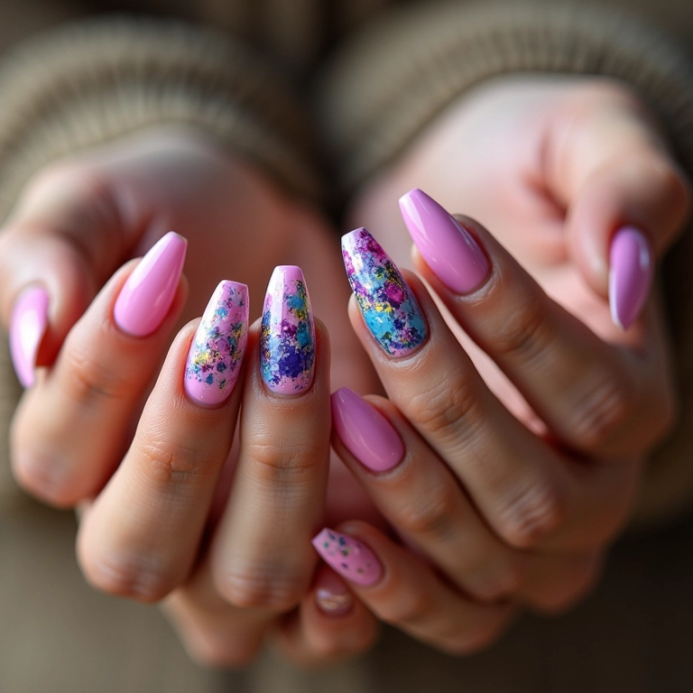 Unhas decoradas por Andreia Rosa, designs exclusivos e detalhados.
