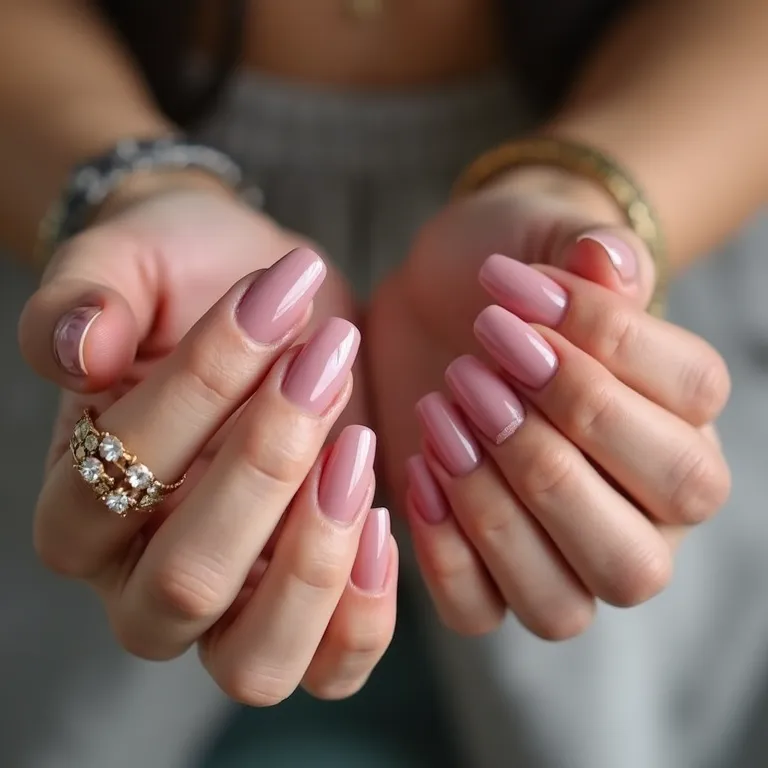 Unhas degradê (ombré) em gel.