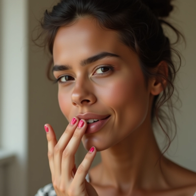 Unhas francesinhas com durex, um toque clássico e elegante.