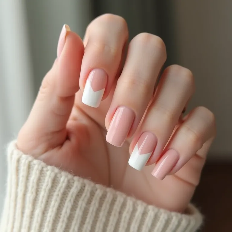 Unhas minimalistas com design simples e elegante em cores neutras.