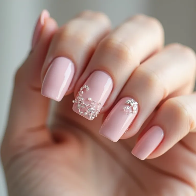 Unhas minimalistas com detalhes delicados em PNG.