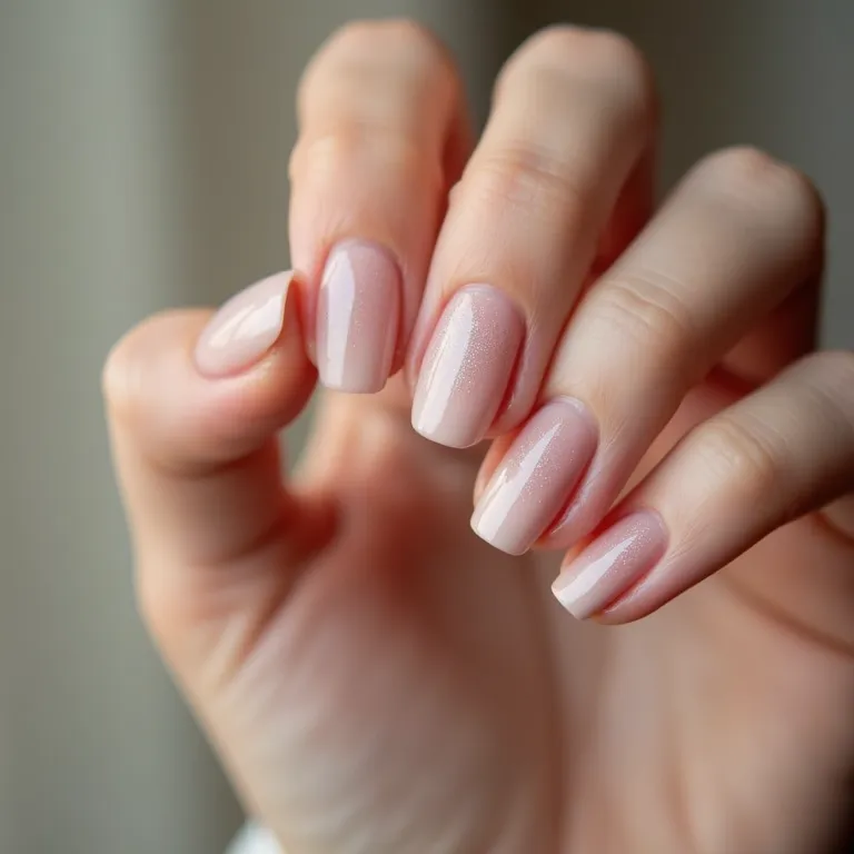 Unhas minimalistas com traços finos, simples e elegantes.