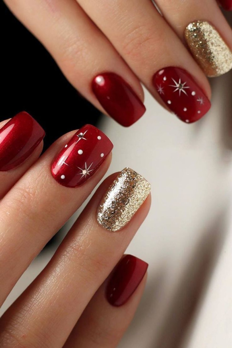 Unhas decoradas para o Natal: 49 ...