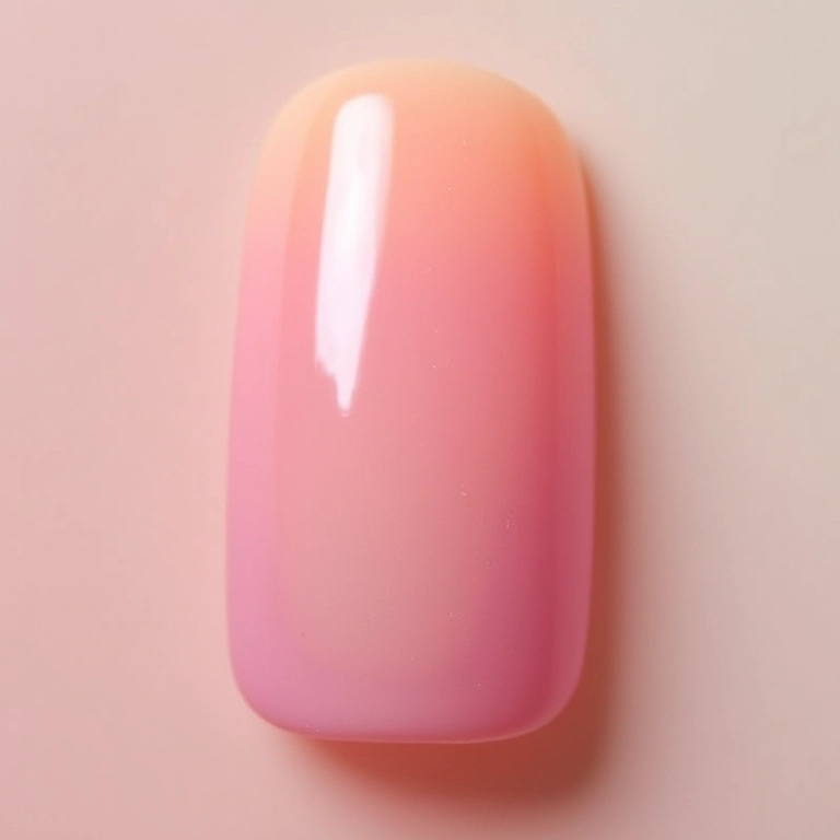 Unhas ombré com efeito esfumado.
