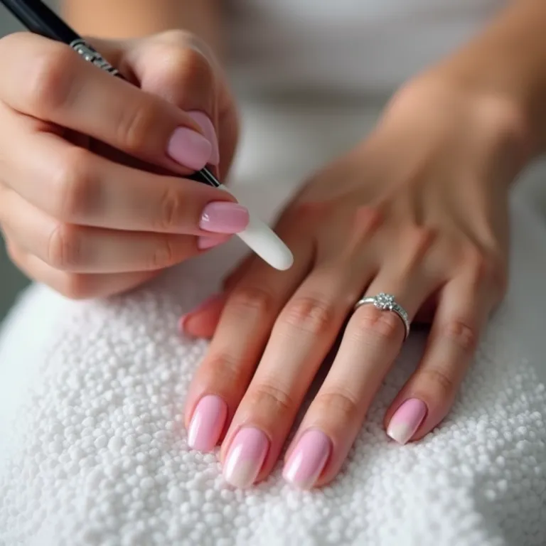 Unhas ombré com esponja: degrade perfeito.