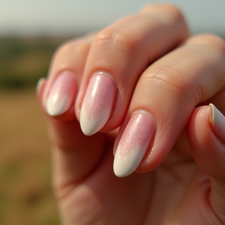 Unhas ombré com tons terrosos para um visual country moderno.