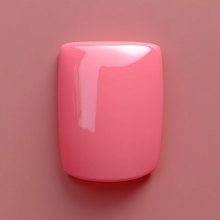 Unhas rosa degradê (ombré nails) em formato quadrado.