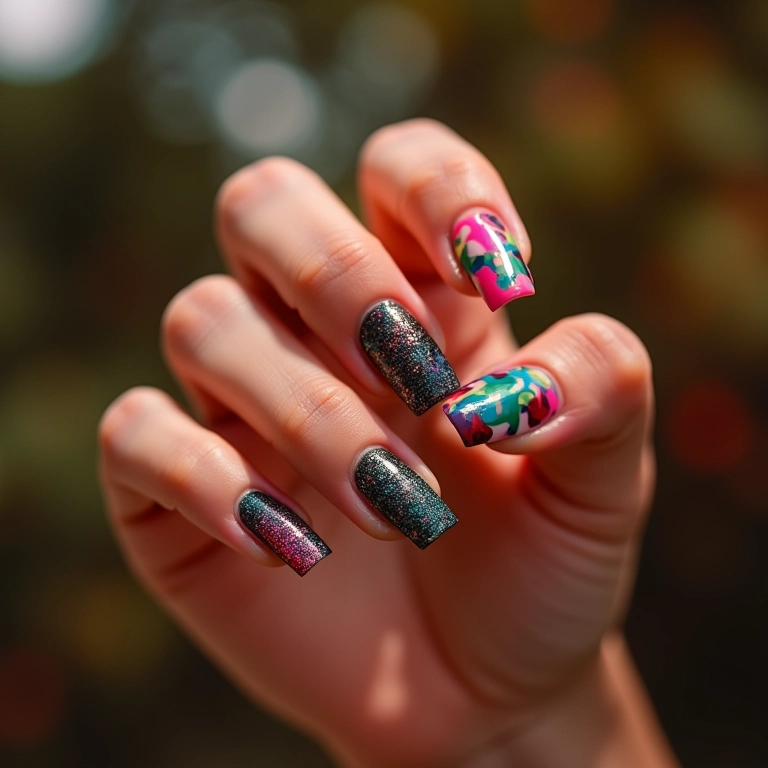 Unhas temáticas celebrando momentos especiais e datas comemorativas.