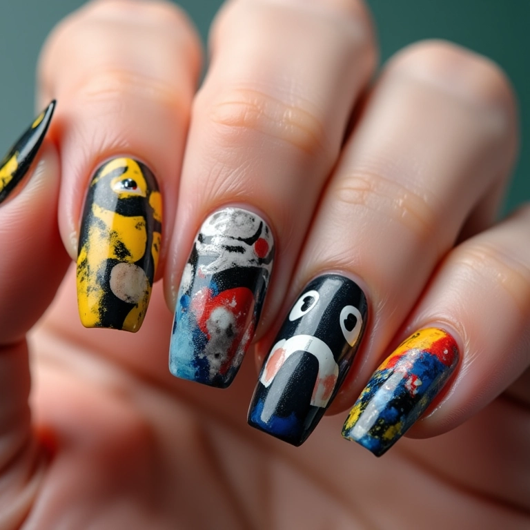 Unhas temáticas inspiradas em filmes e séries.