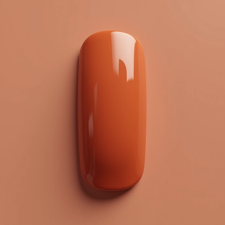 Unhas terracota minimalistas, elegância e simplicidade.