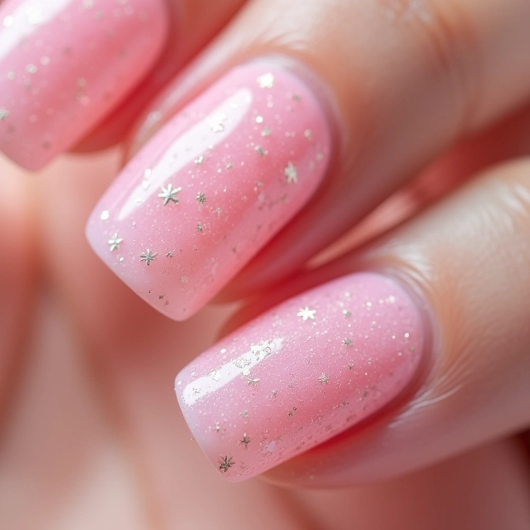 Unhas texturizadas com esmalte efeito açúcar.