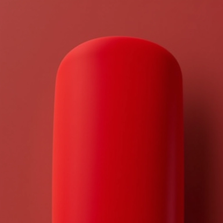 Unhas vermelhas com efeito fosco: elegância moderna.