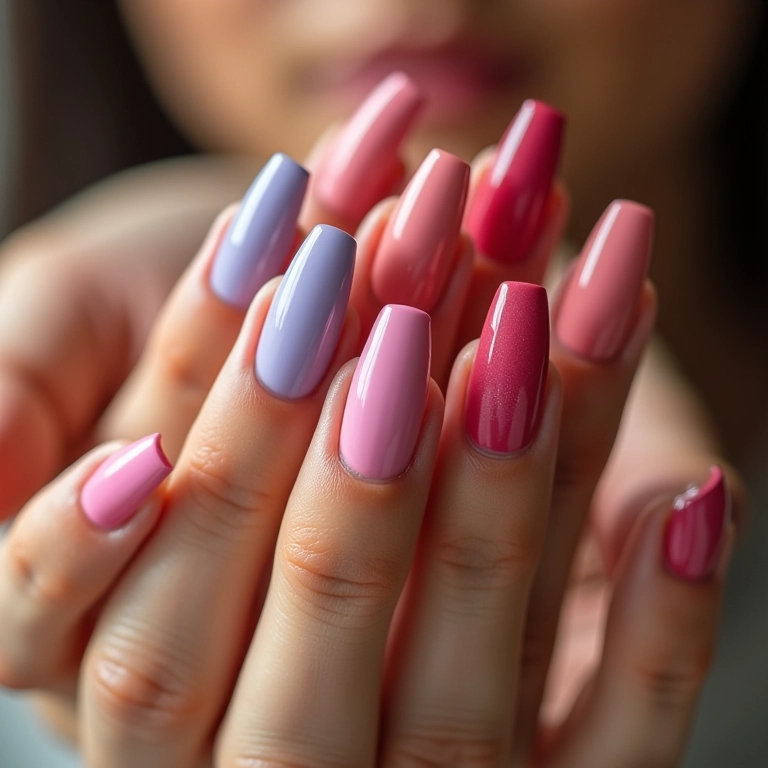 Variedade de cores e acabamentos da tattoo esmalte para unhas.
