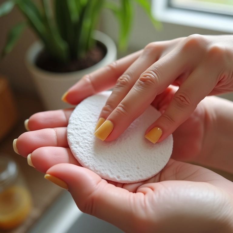 Vinagre de maçã para remover esmalte.