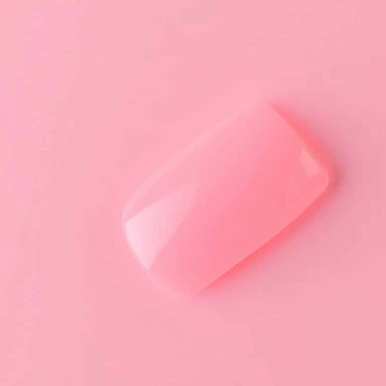 Acabamento impecável da unha de gel encapsulada rosa