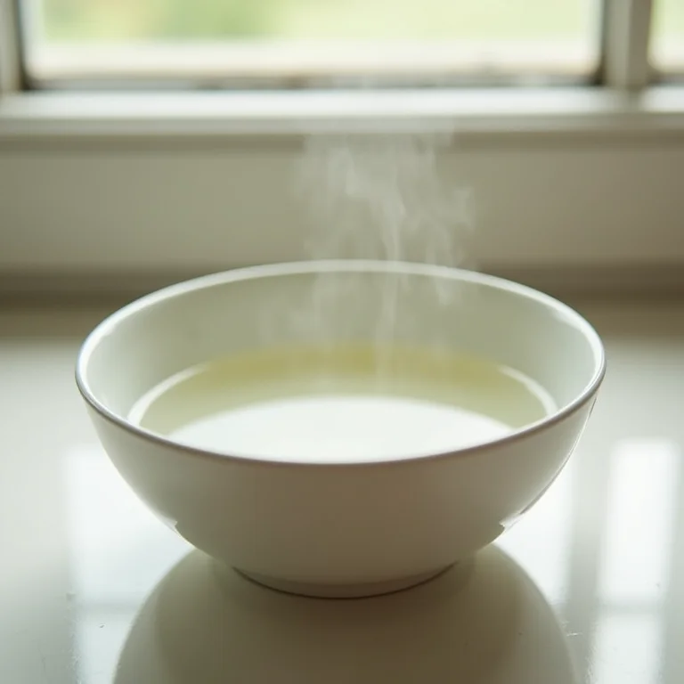 Acetona sendo aquecida em banho-maria