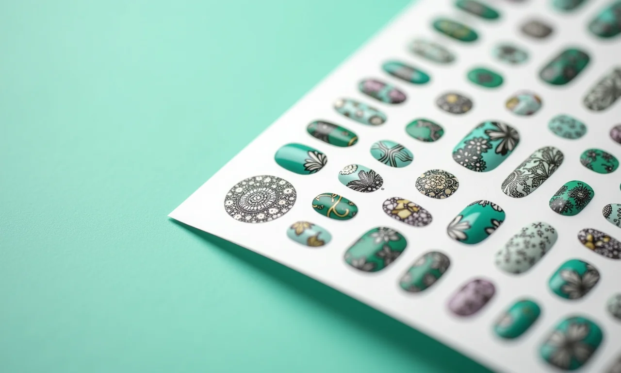 Adesivos de Unha da Cartela Mágica, praticidade e estilo.