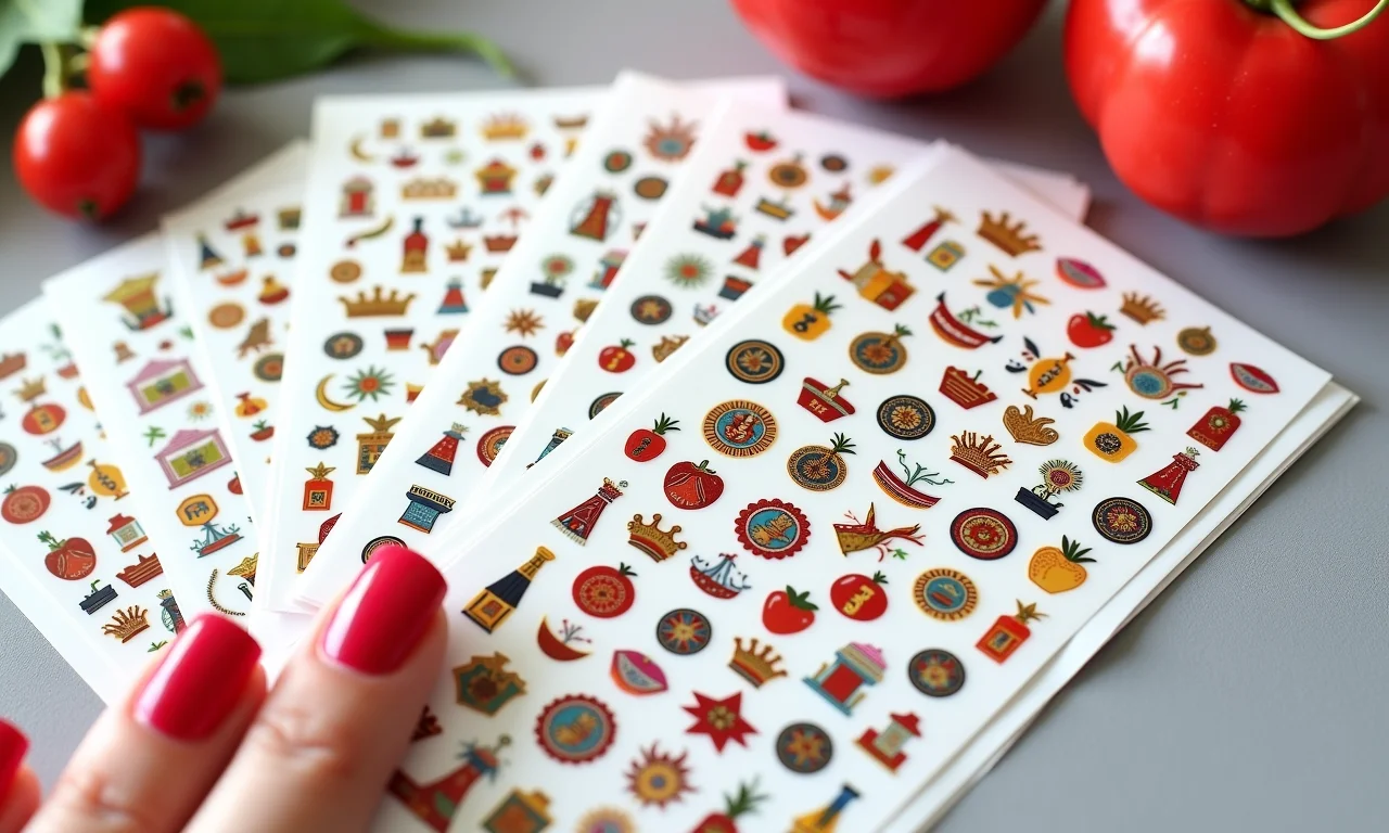 Adesivos e películas com temas espanhóis.