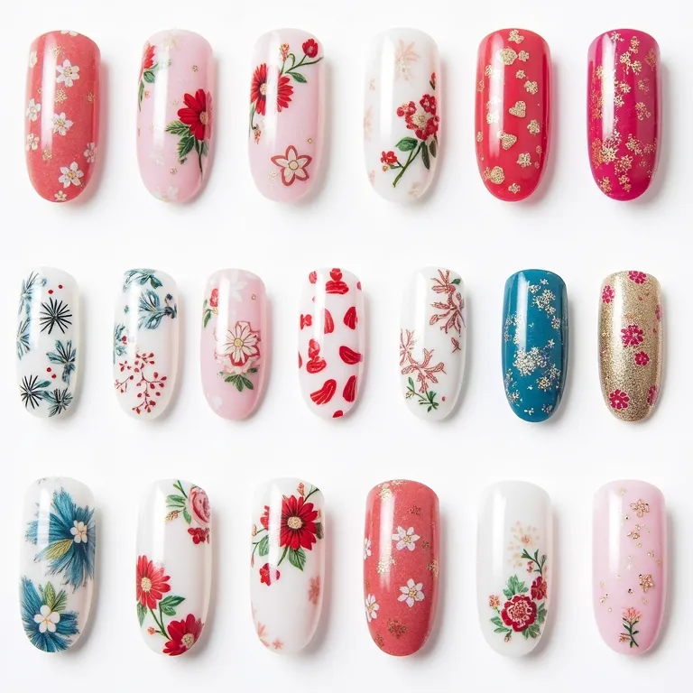 Adesivos e películas para unhas.