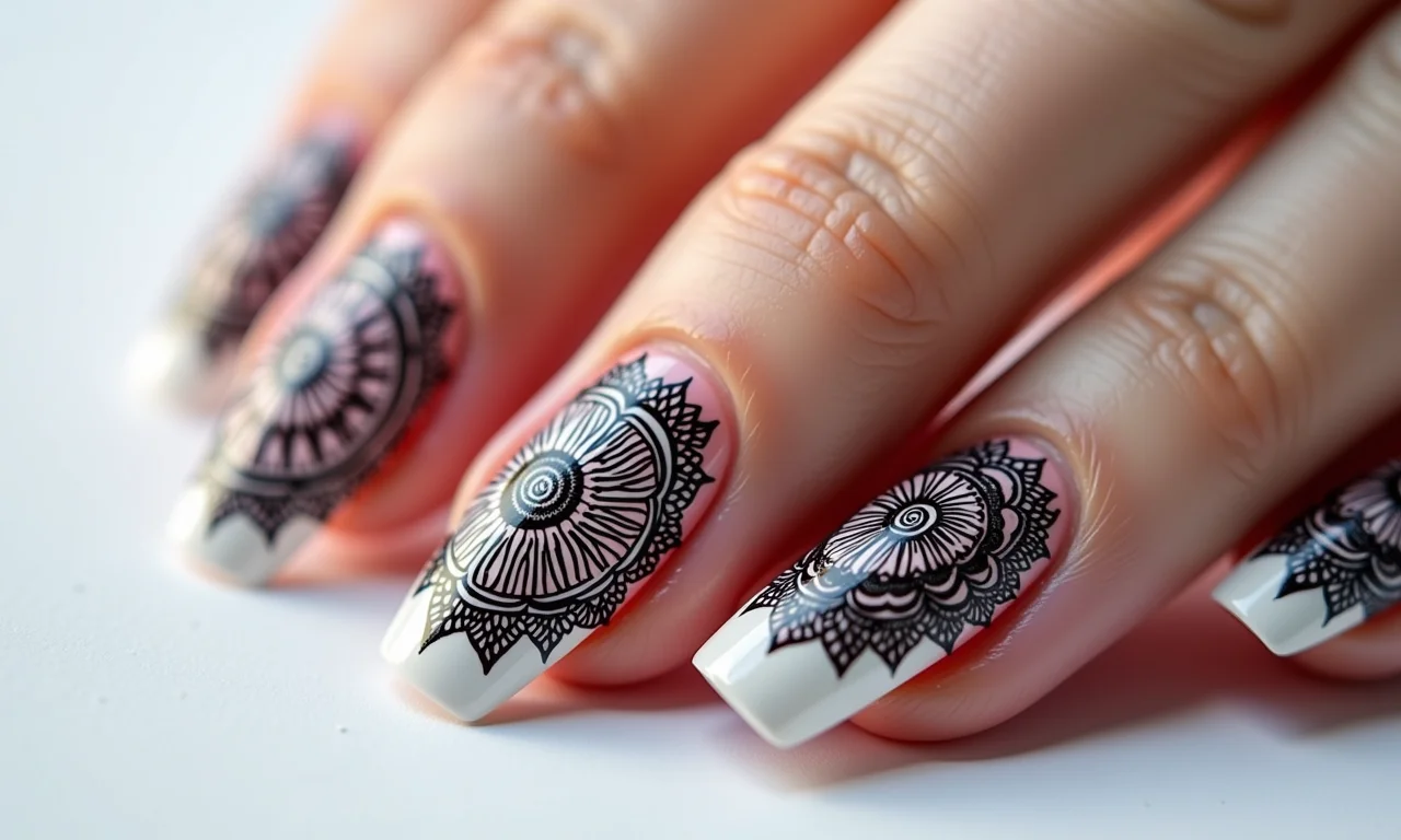 Adesivos MagicNails de mandala.