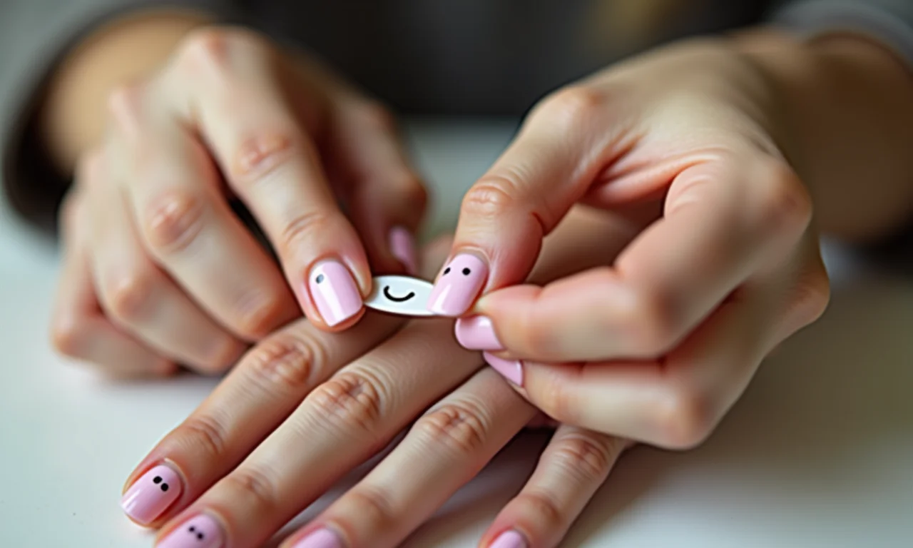 Adesivos temáticos de sorriso para unhas
