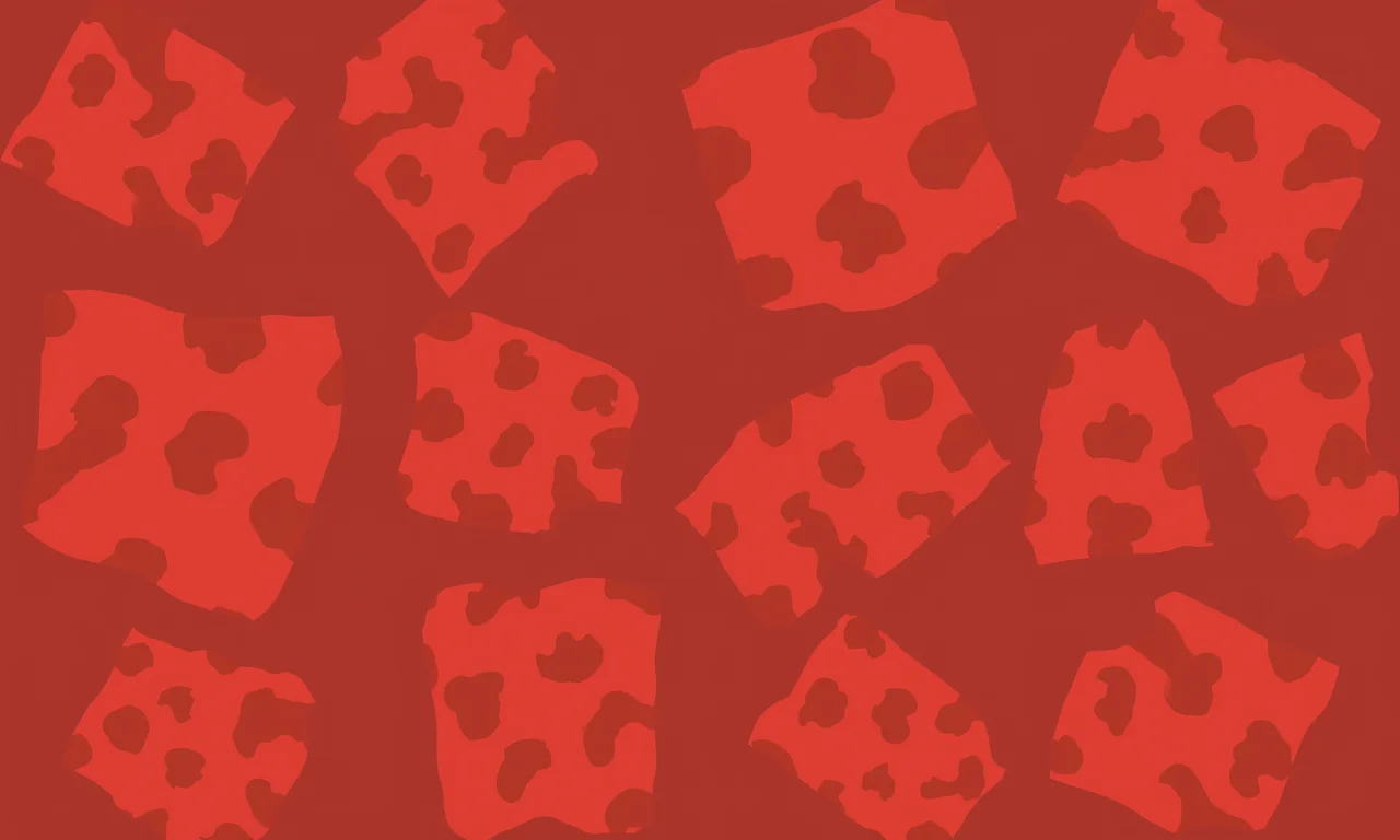 Animal print em vermelho e branco, unhas com estilo ousado.