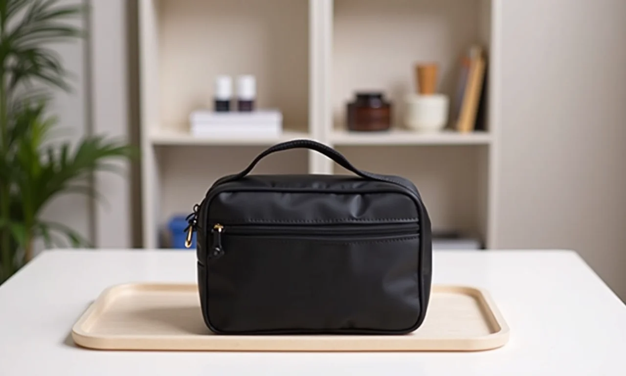 Bolsa porta esmaltes de nylon.