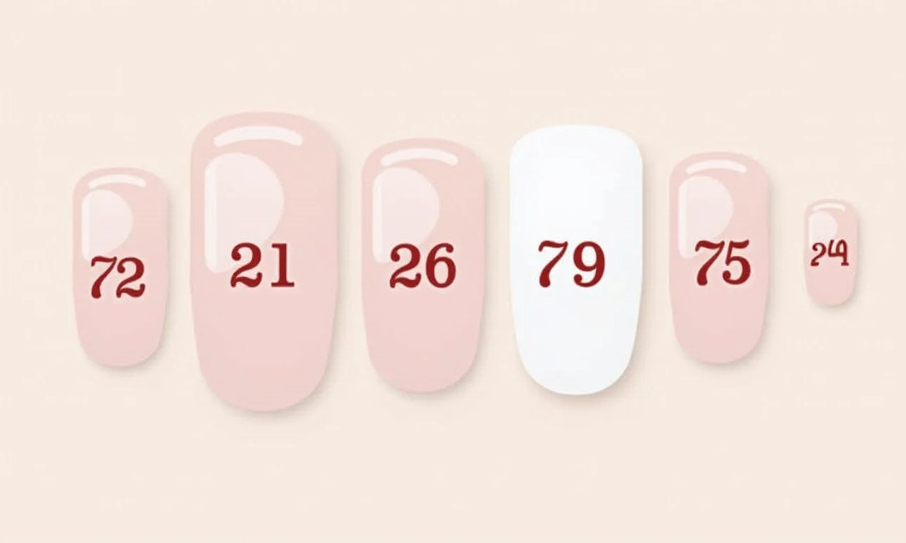 Calendário mostrando a durabilidade das unhas soft gel.