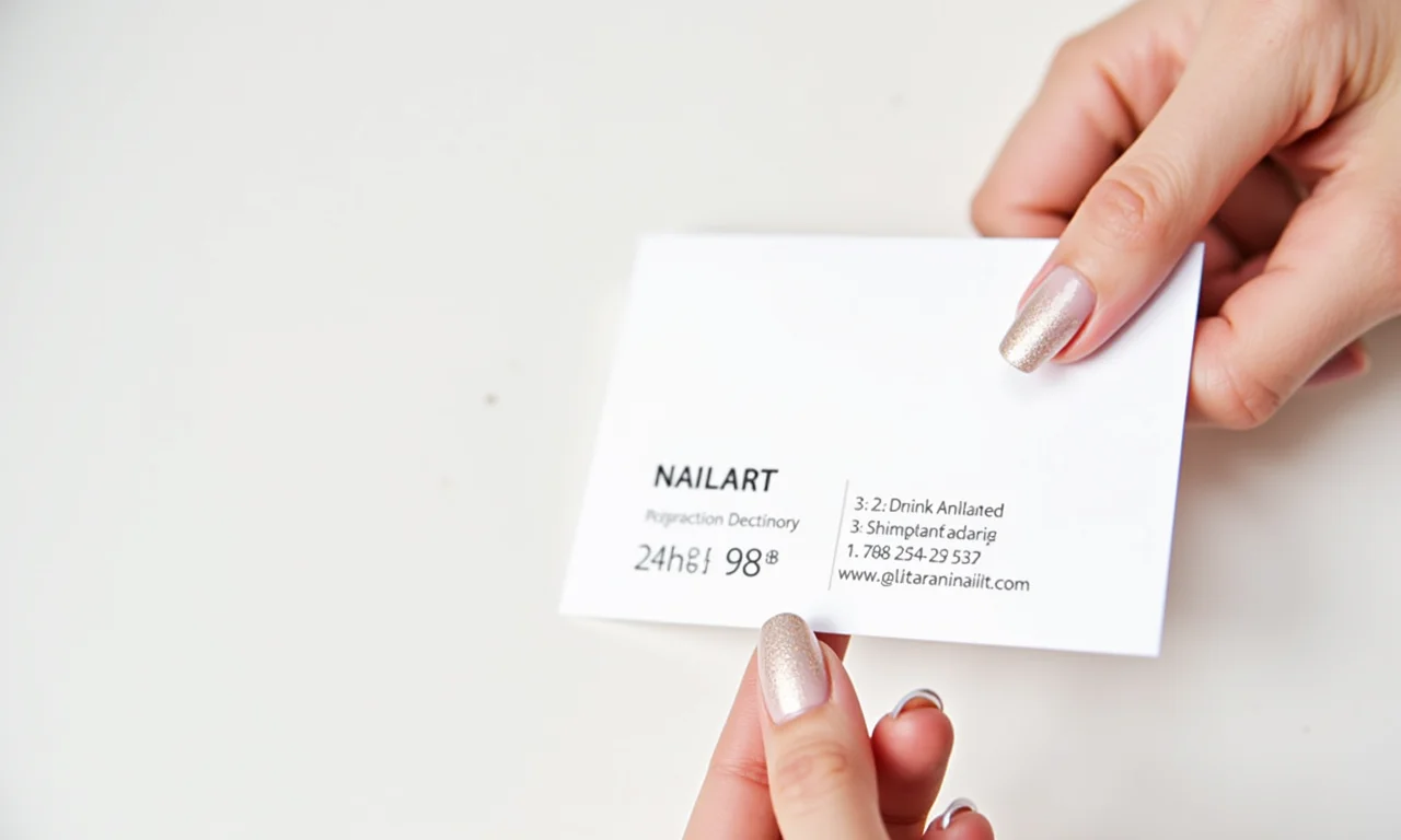 Cartão de visita com informações de contato claras e legíveis.