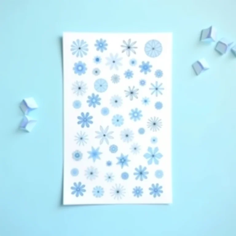 Cartela de adesivos de unha Magic