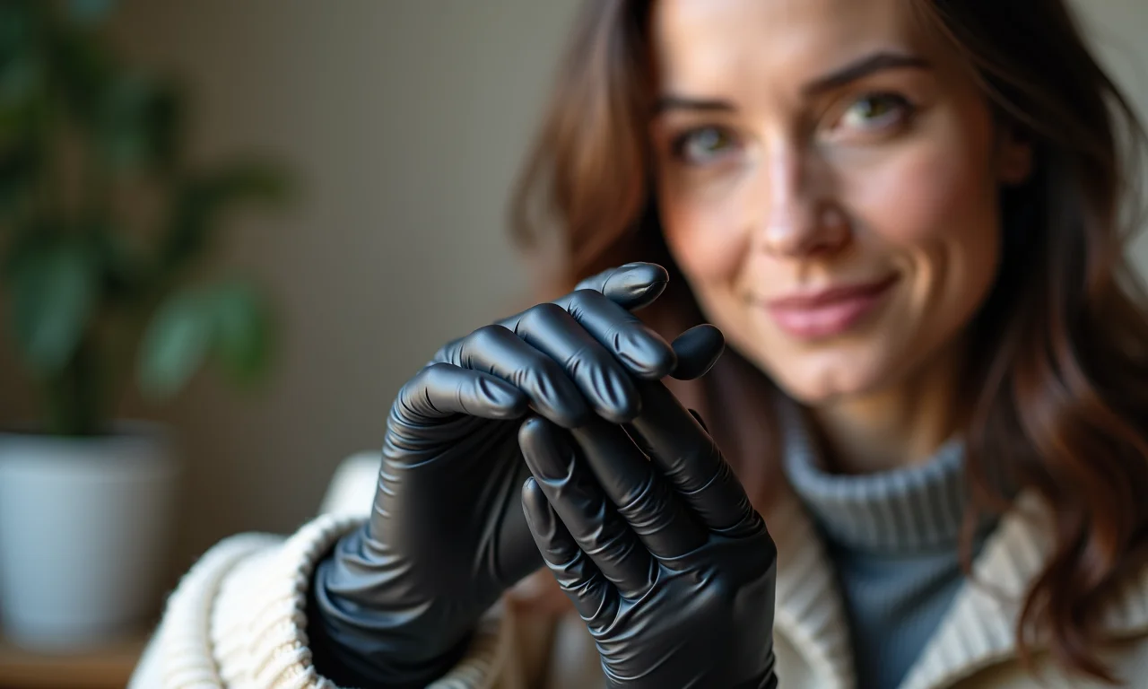 Como fazer a unha preta durar mais? Mulher protegendo a manicure.