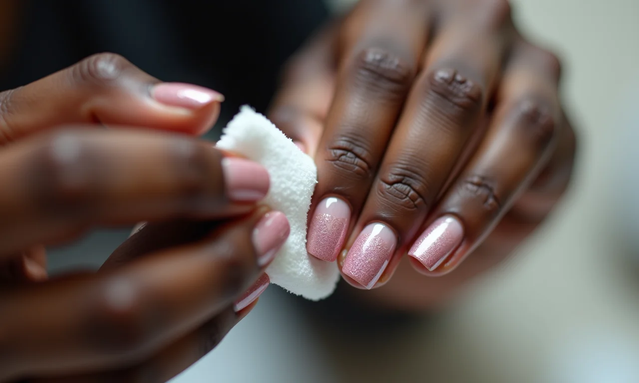 Como remover glitter das unhas.