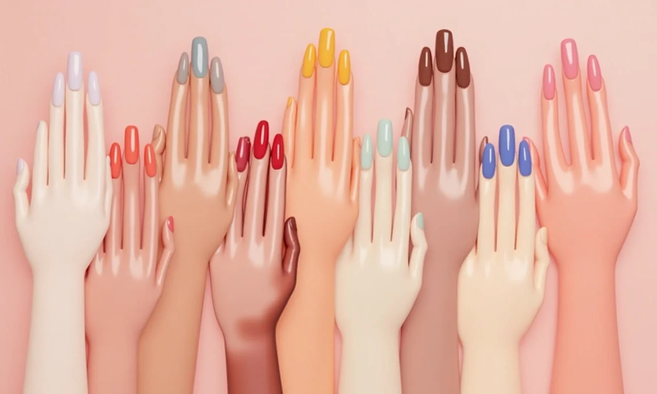 Cores de esmalte que estão em alta.