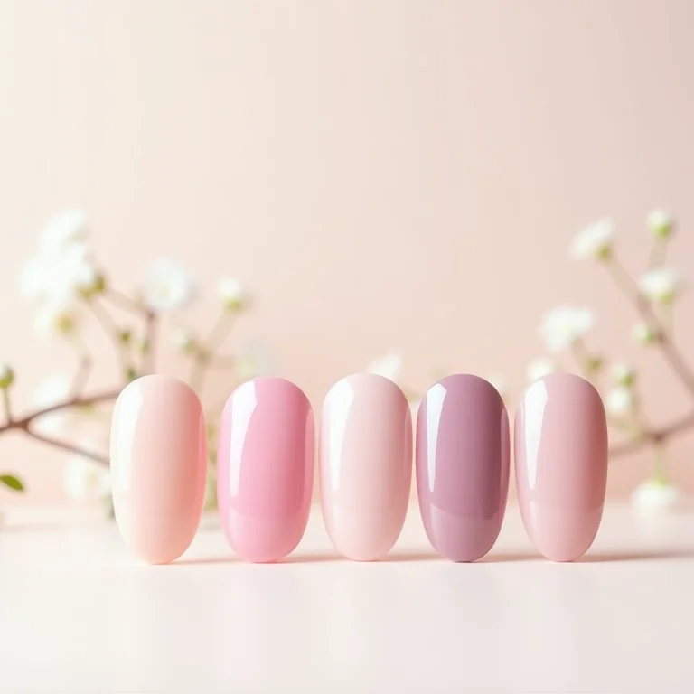 Cores pastel para unhas de gel