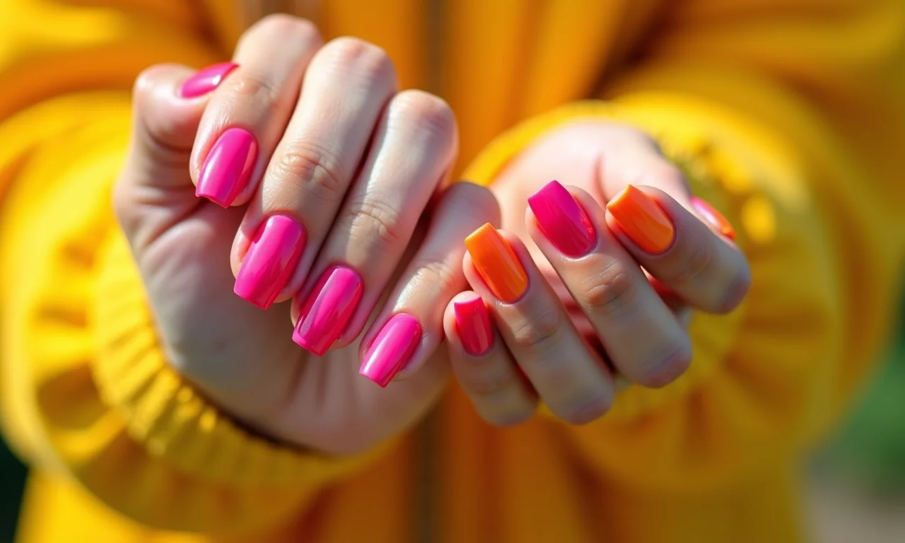 Cores vibrantes para unhas alegres e ousadas.