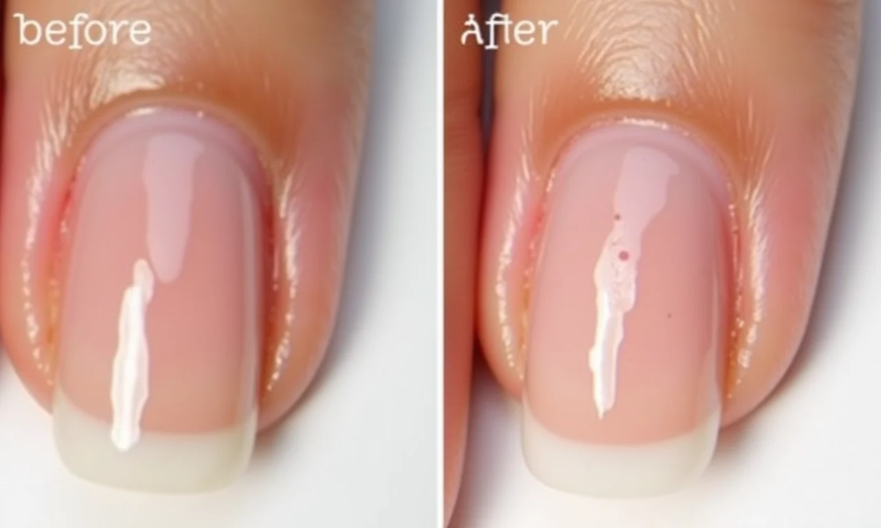 Danos das unhas de gel.