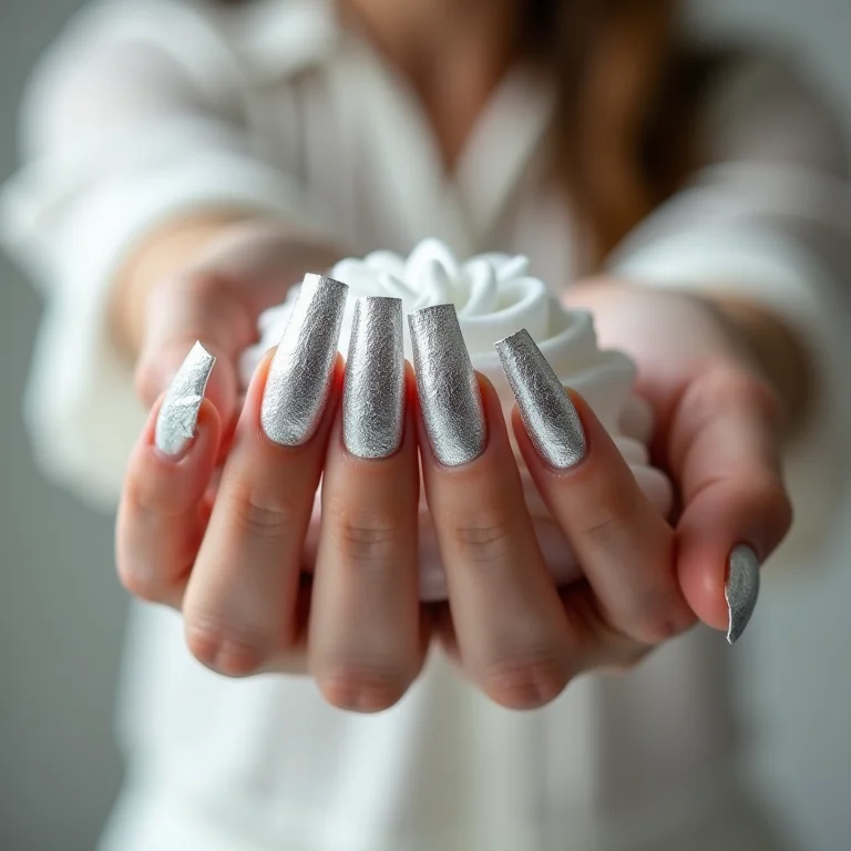 Dedos envolvidos em papel alumínio com algodão e acetona