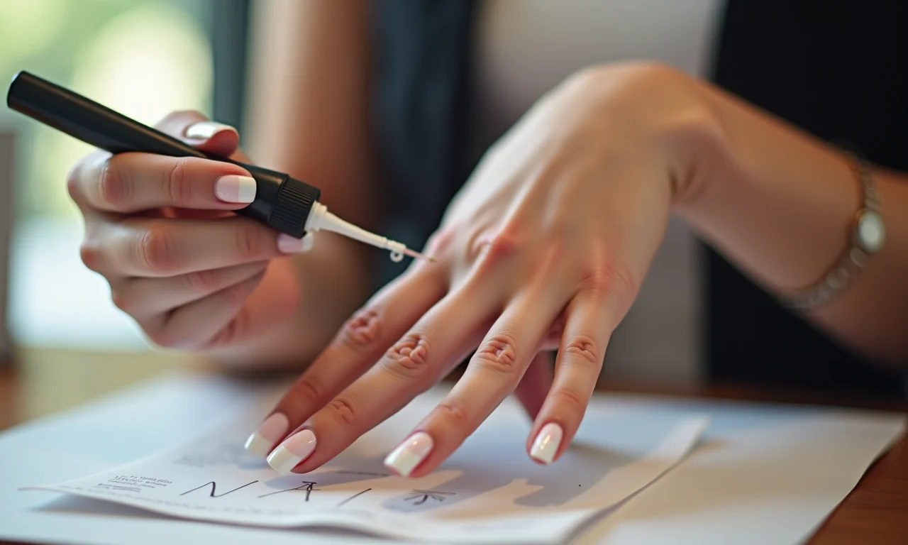 Dicas para francesinha durar mais, aplicação de top coat.