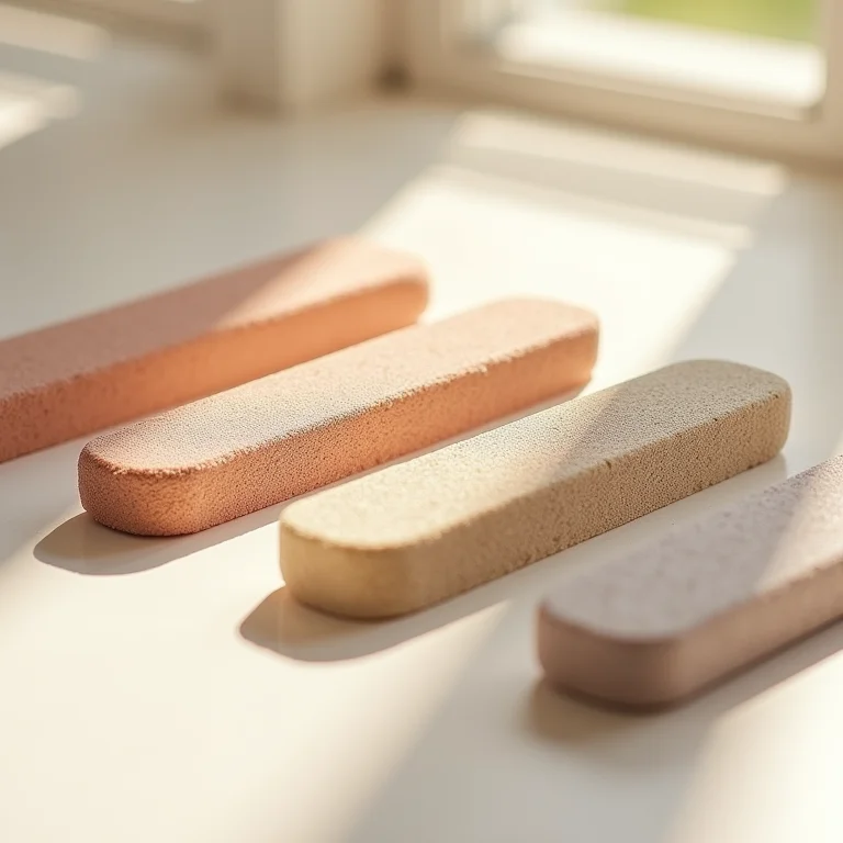 Diferentes tipos de lixas de unha