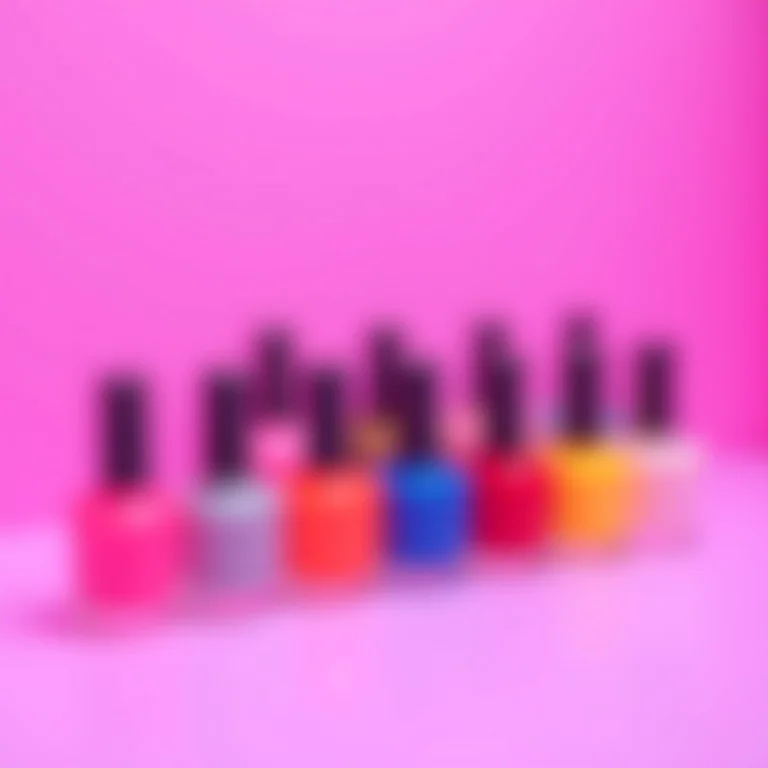 Diversas marcas de esmaltes neon disponíveis no mercado