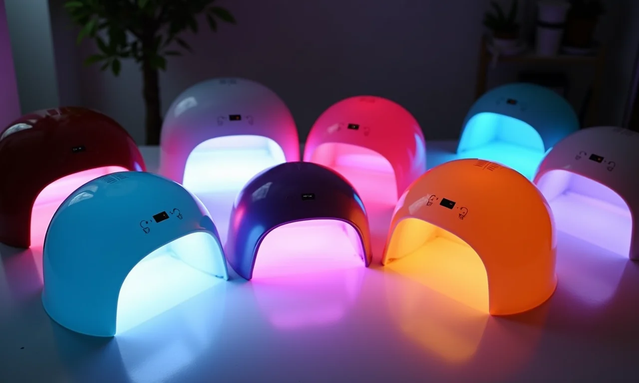 Diversidade de tamanhos e designs de máquinas de unha de gel.