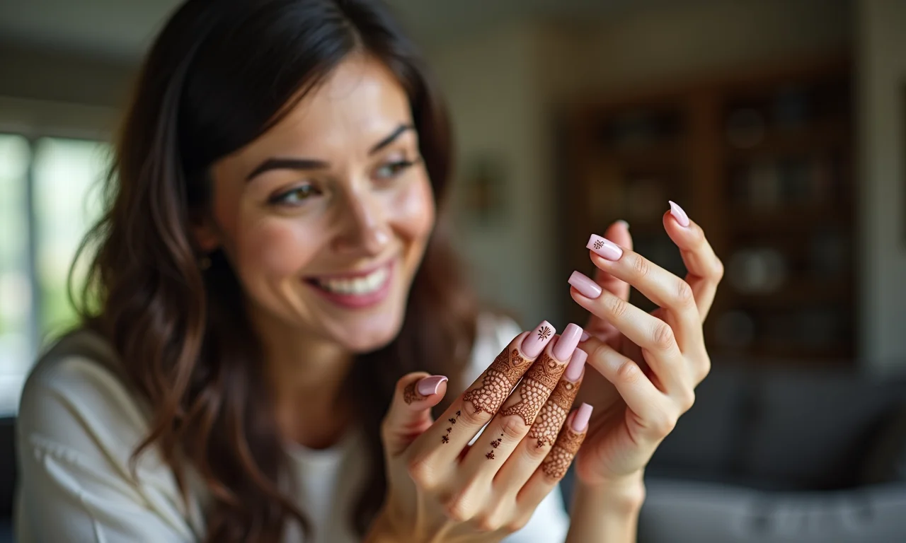 Durabilidade da mandala nas unhas.