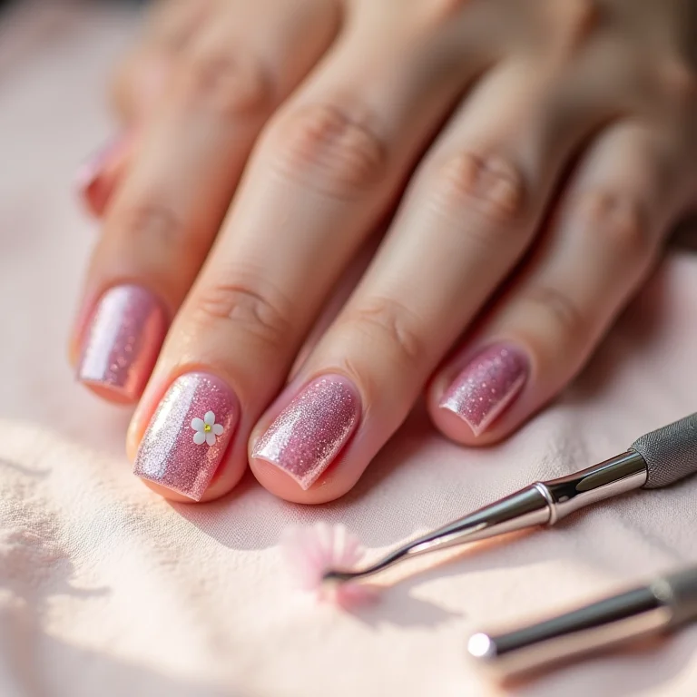 Durabilidade e resistência das unhas de fibra com glitter