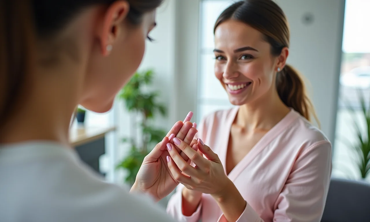 Duração das unhas de gel.