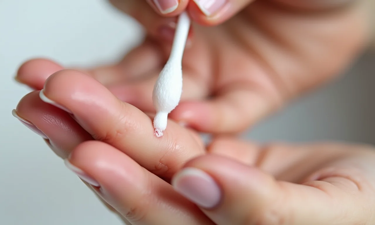 Esmalte borrado sendo corrigido.