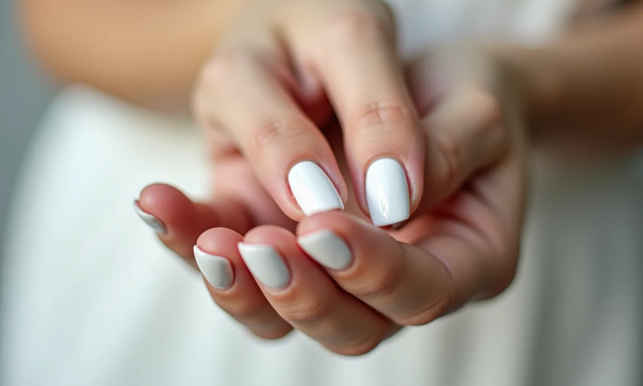 Esmalte branco clássico para o signo de Câncer.