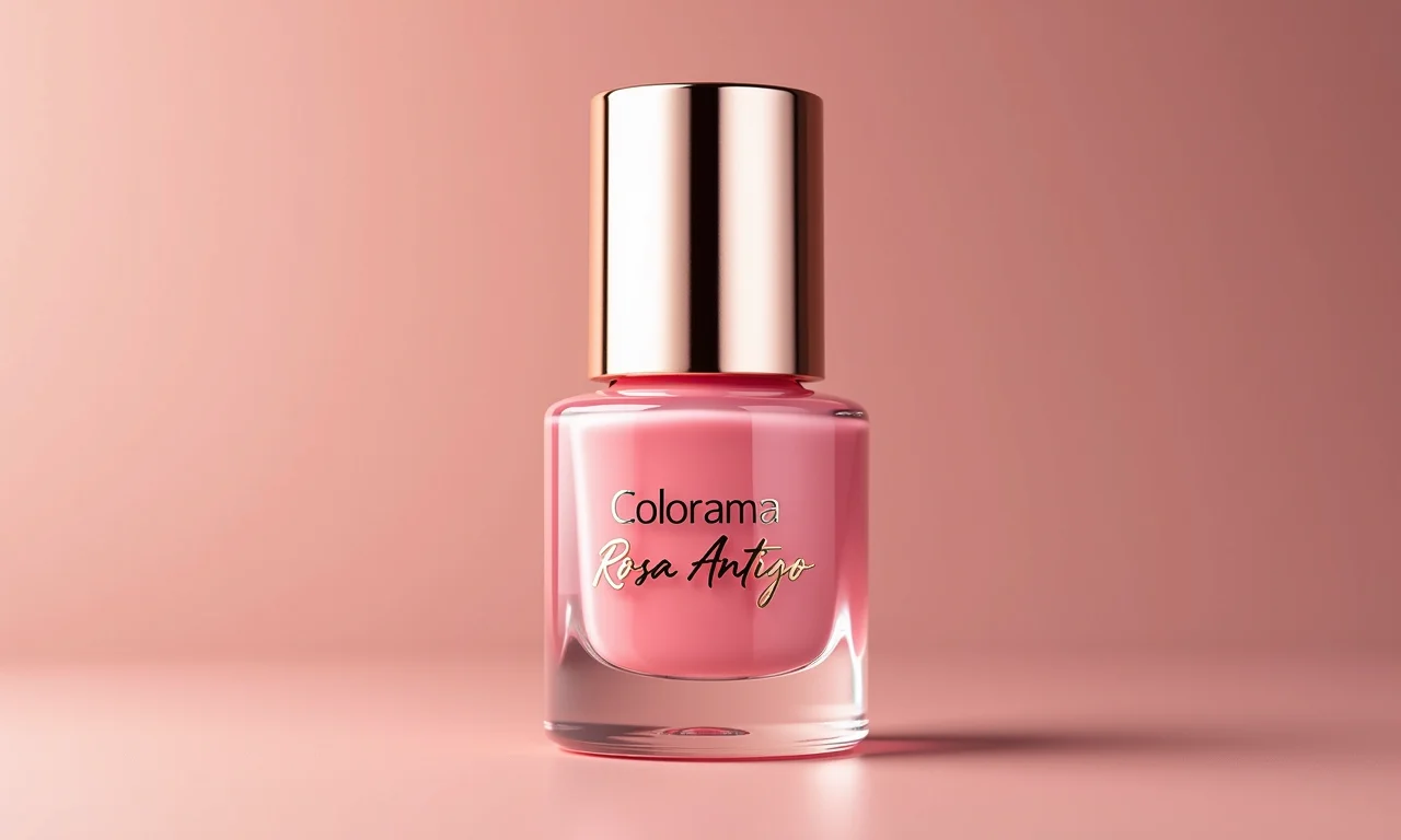 Esmalte Colorama Rosa Antigo, tom suave e elegante.