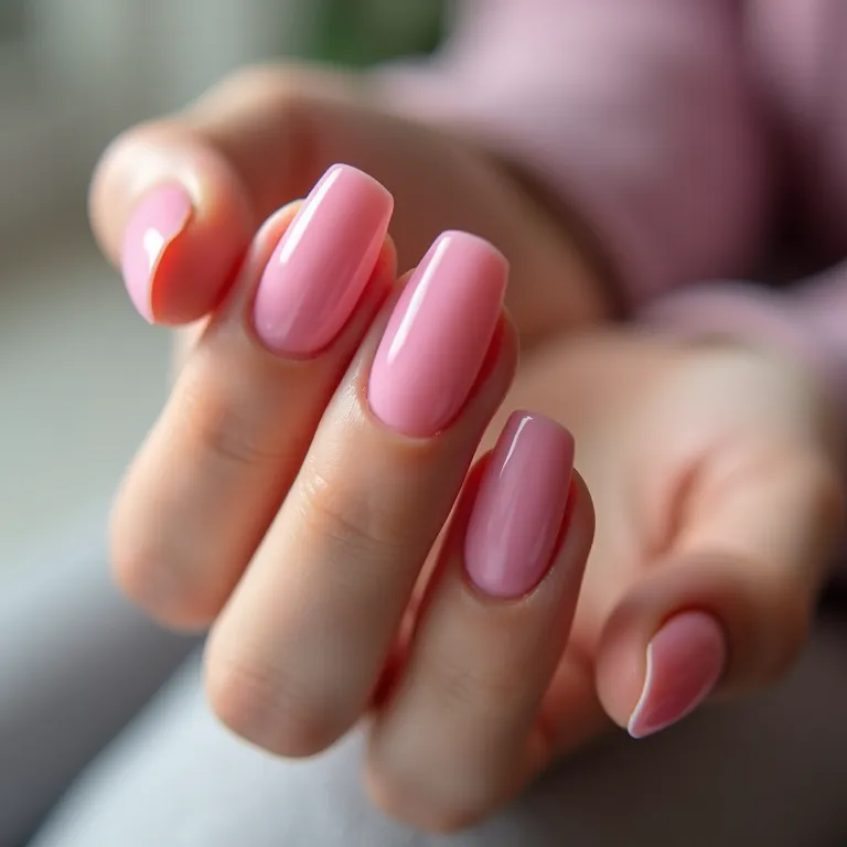 Esmalte com acabamento em gel para durabilidade.