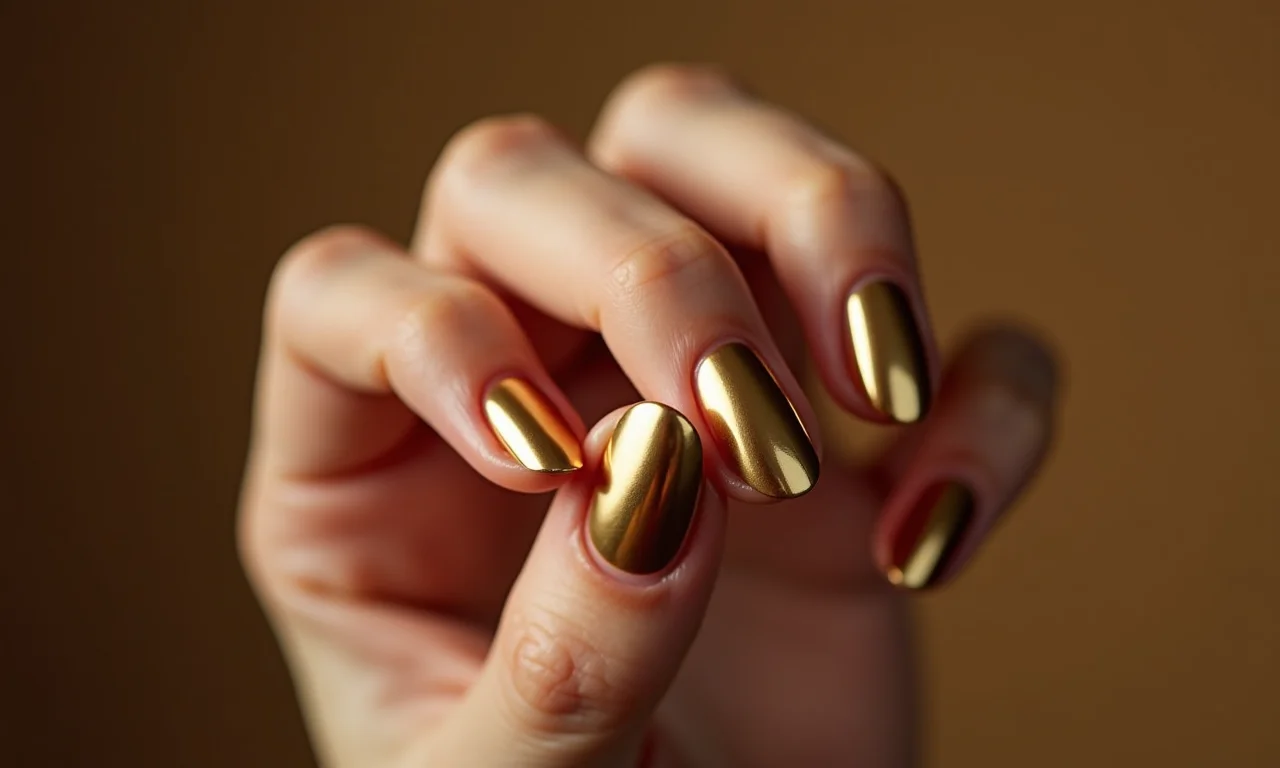 Esmalte dourado glamouroso para o signo de Leão.