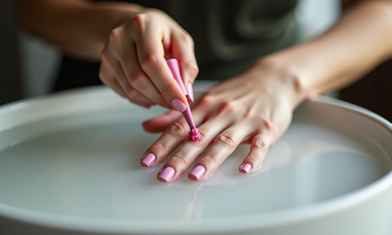 Esmalte fosco aplicado com vapor d'água.